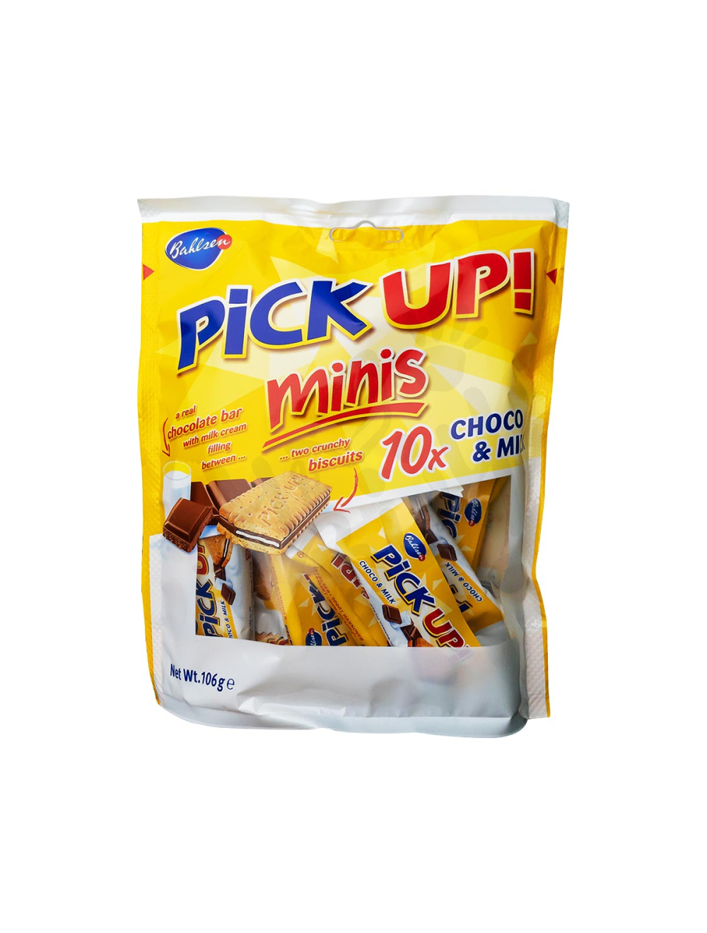 Buy Bahlsen Pick Up! Minis Chocolate And Milk Biscuit 106g Online